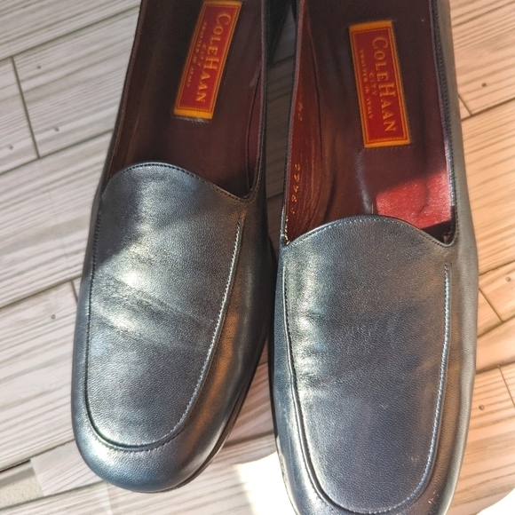 Cole Haan City Italian Leather Loafers in Navy Blue and Red Size 9 - Picture 14 of 14